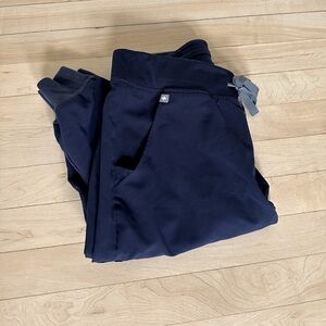 Figs Zamora Jogger Scrub Pants - Navy Blue, Small Tall